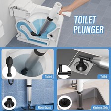 Electric Toilet Plunger,Unclog In One Shot,Remover ForBathroom Heavy Duty
