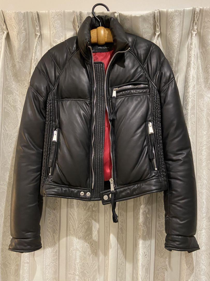 Dsquared2 Leather Biker Jacket eBay