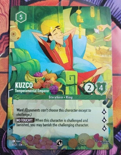 Kuzco - Temperamental Emperor 	Disney Lorcana Promo Card (DLPC) 8/C1