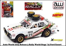 Auto World 2023 Release 3 Rally World Stage ' 75 Ford Escort Fits AW, AFX SC393