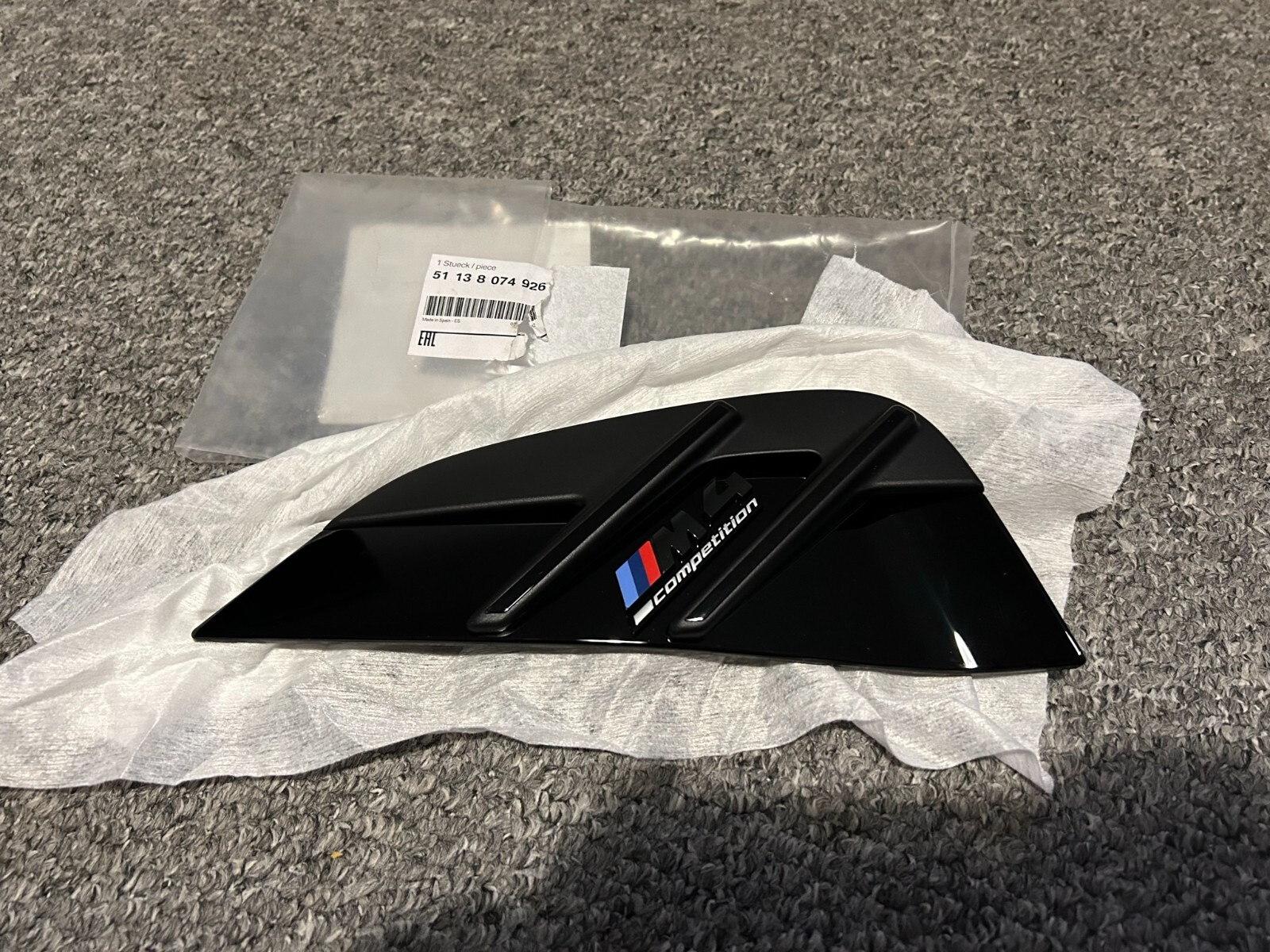 GENUINE BMW M4 G82 G83 COMPETITION WING VENTS GRILLES 