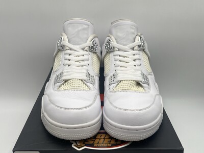 Nike Air Jordan Retro 4 Pure Money 2017 Size 12 Authentic WHITE