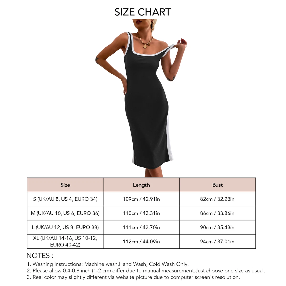 Color Block Tank Dress Soft Sleeveless Dress Slim Fit Elegant For.