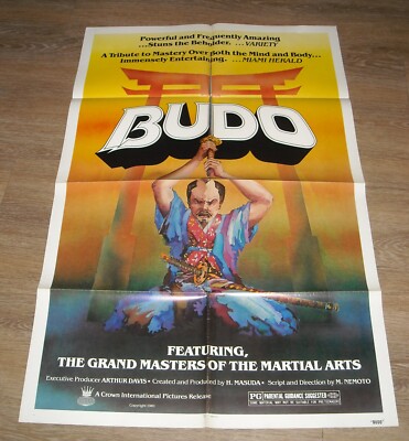 1981 BUDO 1 SHEET MOVIE POSTER GRAND MASTERS of MARTIAL ARTS CROWN INTERNATIONAL