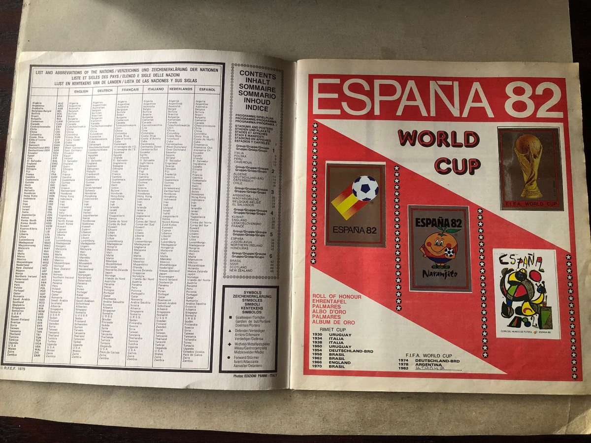 Panini World Cup 1982 Espana Complete Album | eBay