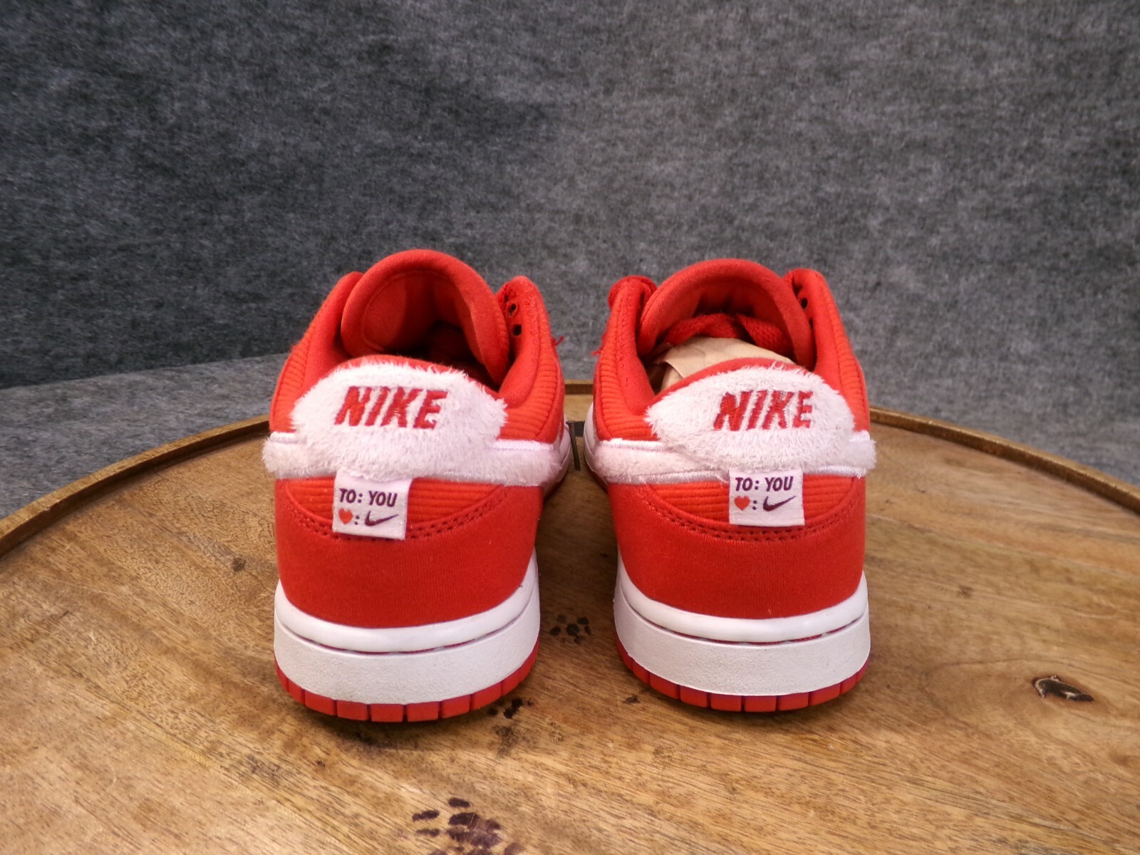 PONY Nike Dunk Low San Valentino 2023 rosso bianco FZ3549 612 PS prescolare taglia 2 5 anni