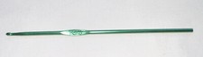 Vintage Used Hero Crochet Hook Made In USA Size E Green Metal