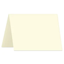 Cream Fold Over Greeting Cards - Heavy 80lb Cover - 4.25 x 5.5 (A2) - 50 PK