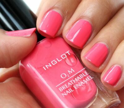 Inglot 683 Nail Enamel Polish O2M Breathable Vegan Spring Pink Full Size New