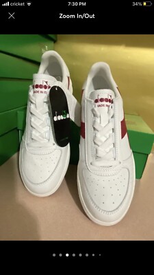 Diadora White Red pepper Sneakers Size 9 GAME L HIGH WAXED Sporty sneakers - All-Gender - Diadora  main image 2