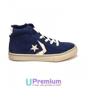 Converse Pro Leather Vulcanized Mid Blu Bianche ORIGINALI ® ITALIA 2015 Uomo Don | eBay