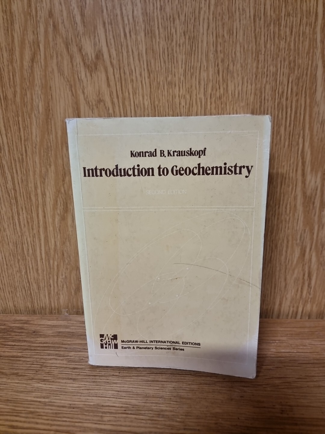 Introduction to Geochemistry  Krauskopf, Konrad B. Paperback 1989 (28a)