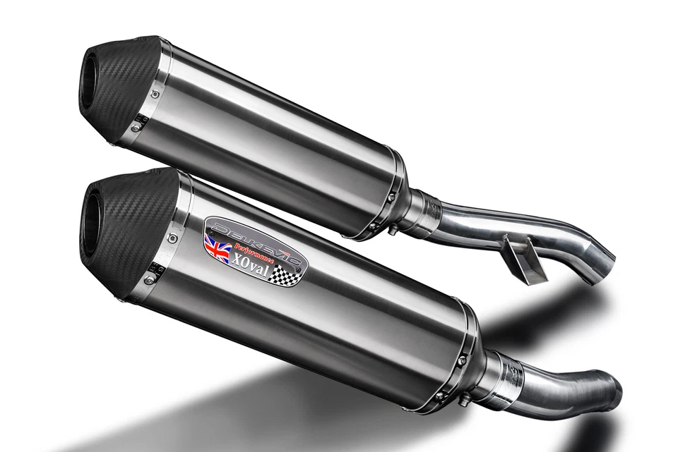 Yamaha FJR1300 06-24 Slip On 13.5" X-Oval Stainless Exhaust Muffler Kit - Image 2 of 4
