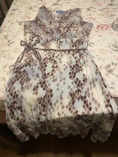 SIMPLY VERA VERA WANG SLEEVELESS DRESS ABSTRACT PRINT
