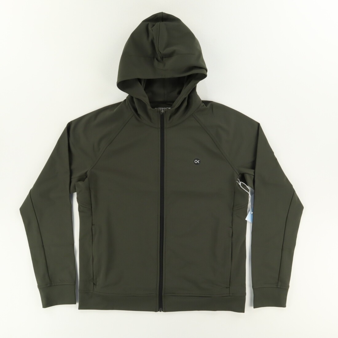 Outerknown Warm Up Knit Hoodie Jacket Green Men's M