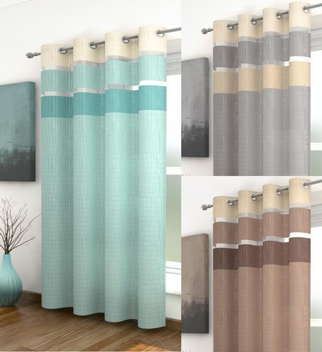 1 x VOILE NET CURTAIN PANEL EYELET & SLOT TOP HEADER ~ Many Designs & Sizes - Picture 3 of 9