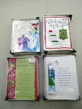 VTG The World of Christmas Cards Lot Of 4 Various Religious Christian Holiday