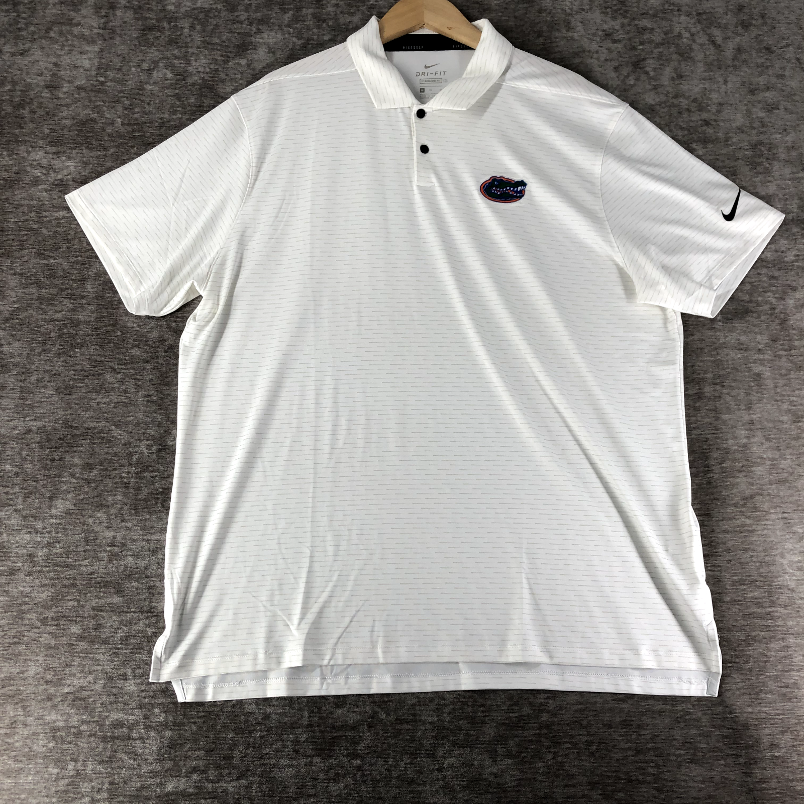 Nike Dri-Fit Men's XL Golf Polo Shirt Pullover Striped University Florida Gators