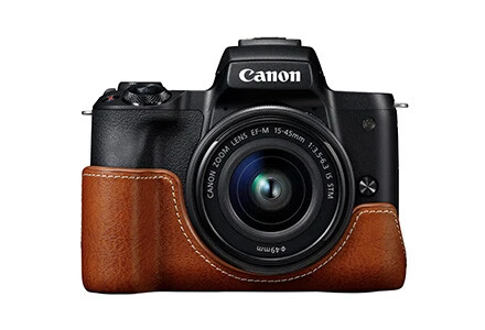 Nueva chaqueta corporal Canon EH32-CJ (MARRÓN CLARO) para EOS M50, M50MarkII, Kiss M Foto 2 de 3