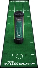 PuttOut Pro Golf Putting Mat GREEN Perfect Your Putting (7.87-feet x 1.64-feet)