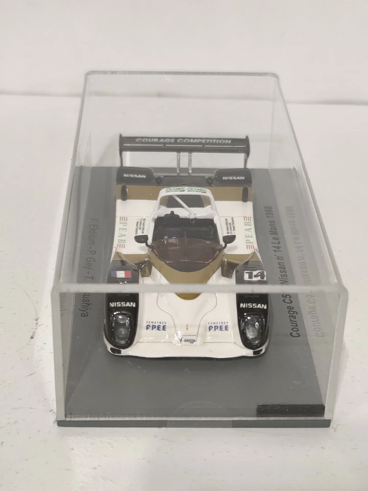 Coche de carreras Spark modelo 1998 Courage C51 Nissan #14 Le Mans 24h Minicar 1/43  Foto 4 de 4