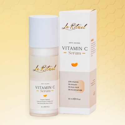 Le Rituel Vitamin C Serum Anti Aging, Organic, Vegan,For Fine Lines and Wrinkles