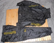 VTG AST Sportswear Irridescent Black Nylon Tracksuit Sz XL Removable Arms/Leg