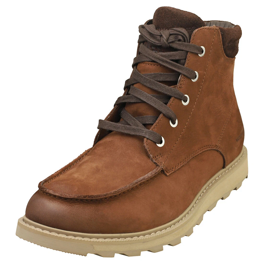 SOREL Madson II MOC Toe Waterproof Mens Tobacco Boots Side by
