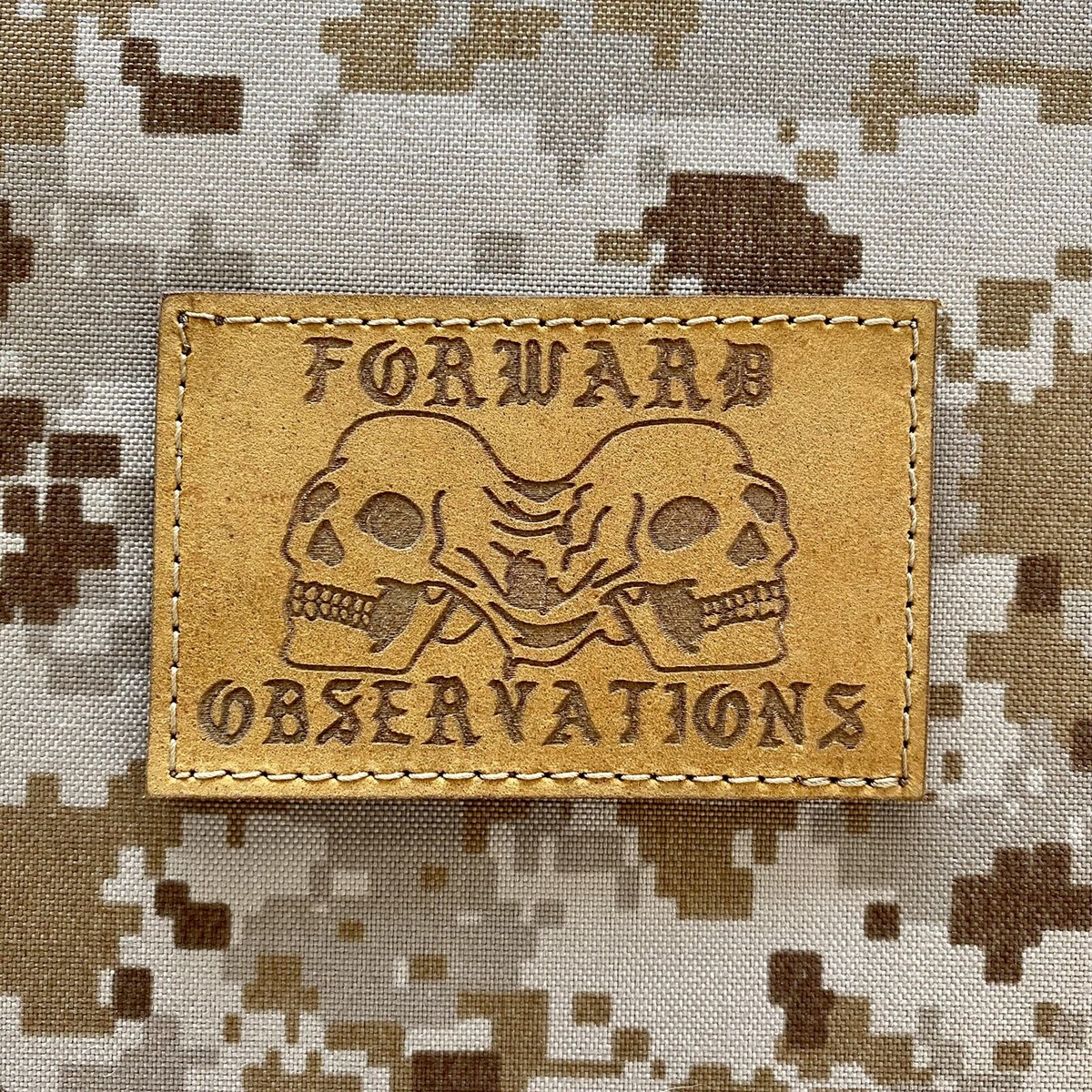 実物　FOG x Bald Bros レザーパッチ Forward Observations Group Bald Bros FOG Melty Boy Leather Patch