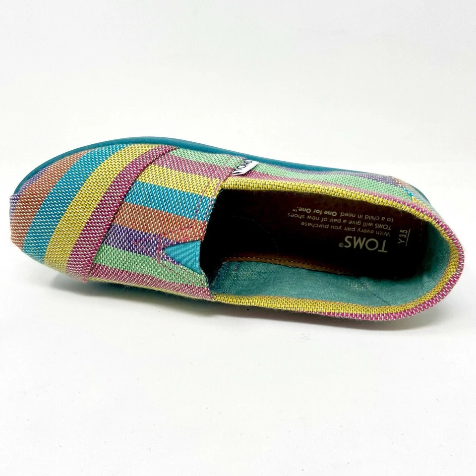 Zapatos planos informales sin cordones Toms Classics rosa tropical juvenil Foto 4 de 4