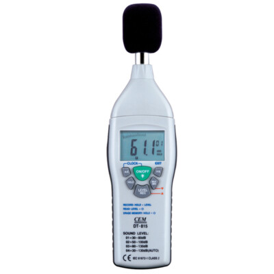 CEM DT- 815 Sound Level Meter Environment Test Meter Noise  KD
