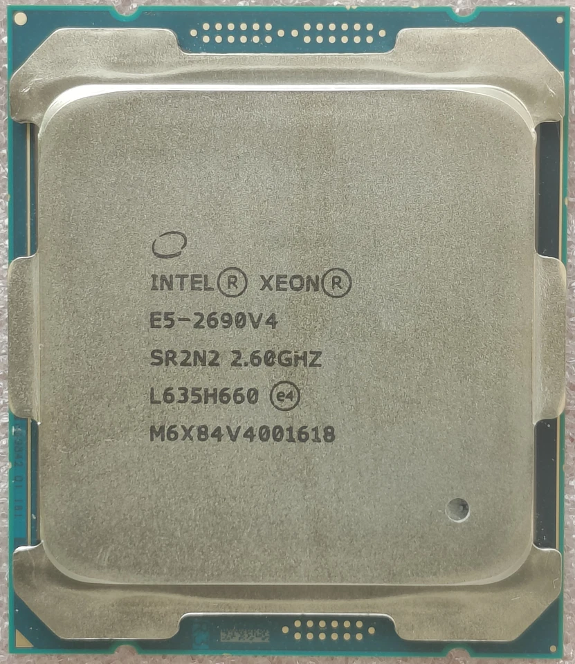Intel Xeon E5-2690 V4 SR2N2 14 core 135W 2.60GHz 35MB LGA-2011-3 CPU processor - Image 2 of 3