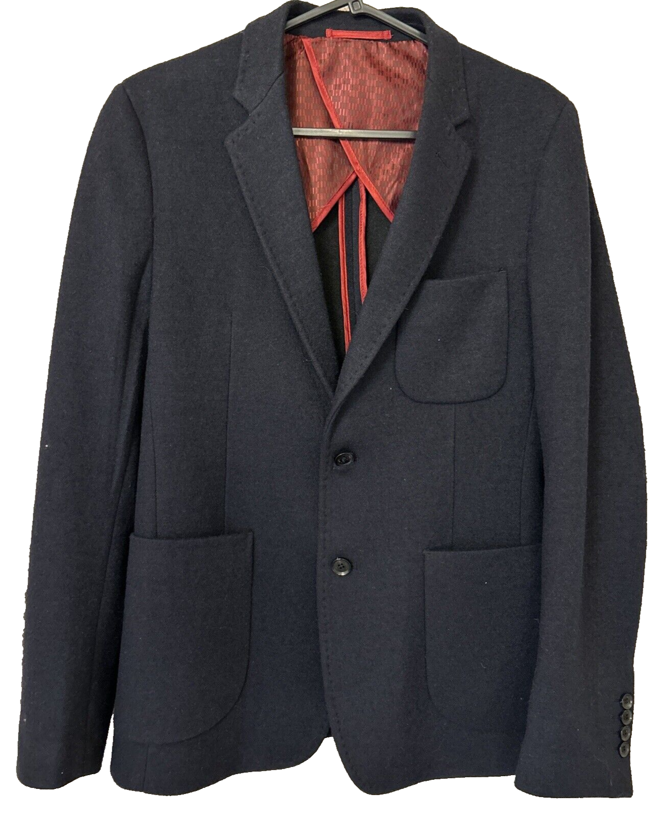 Giacca monopetto William Hunt Savile Fila misto lana cappotto sportivo medio