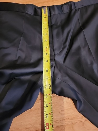 Hugo Boss Herren Slim Fit 100% Wolle Smoking Hose Schwarz 40W x 35,5 Ungesäumt Neu ohne Etikett - Bild 13 von 22