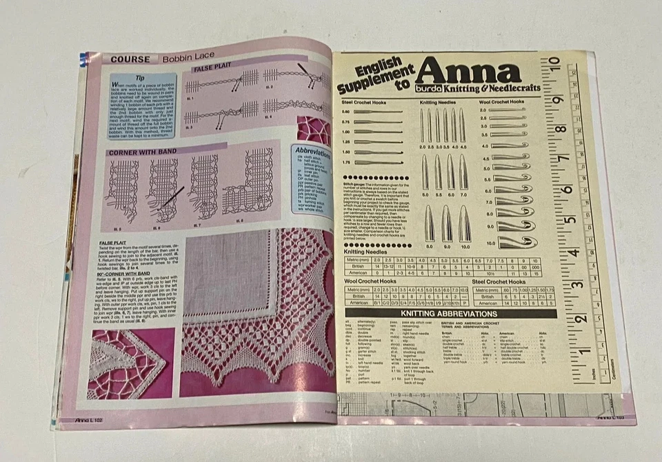 Vintage ANNA Burda Knitting & Needlecrafts Magazine JULY 2002,Nostalgic Look - Image 4 of 4