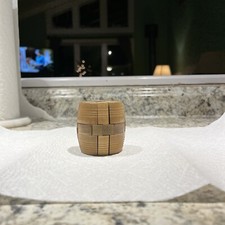 Vintage Kumiki Wooden Barrel Puzzle Brain Teaser made in Japan