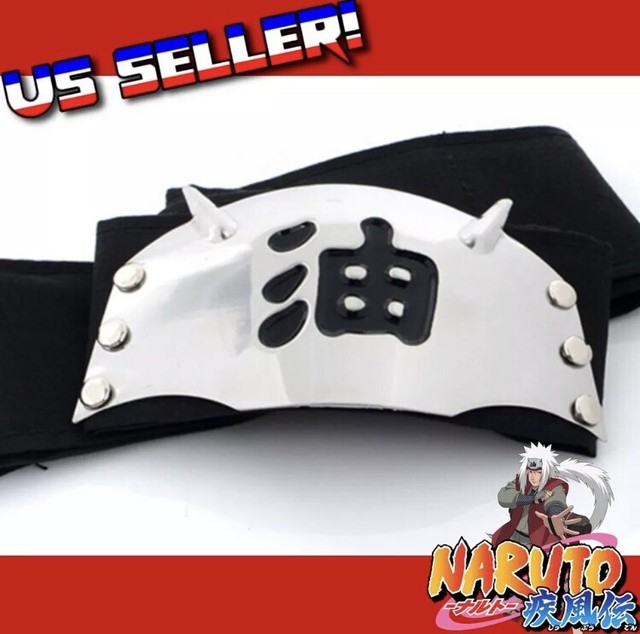 Naruto Jiraiya Pervy Sage Shinobi Headband Ninja Cosplay Anime 37" US