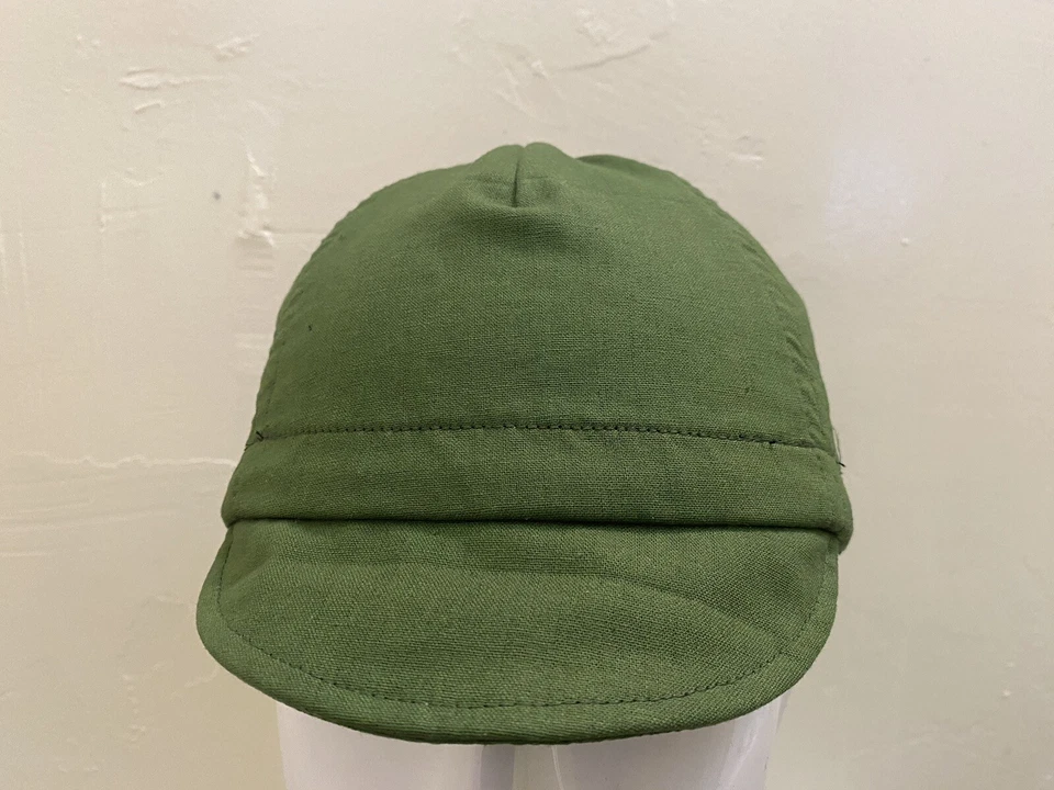 TAMPA DE CICLISMO 4 PAINÉIS COR OLIVA FEITA À MÃO NOS EUA - Imagem 3 de 4