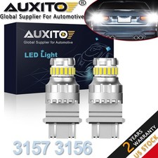 2x Auxito 3157 3156 4157 Canbus Led Back Up Reverse Brake Parking Drl Light Bulb