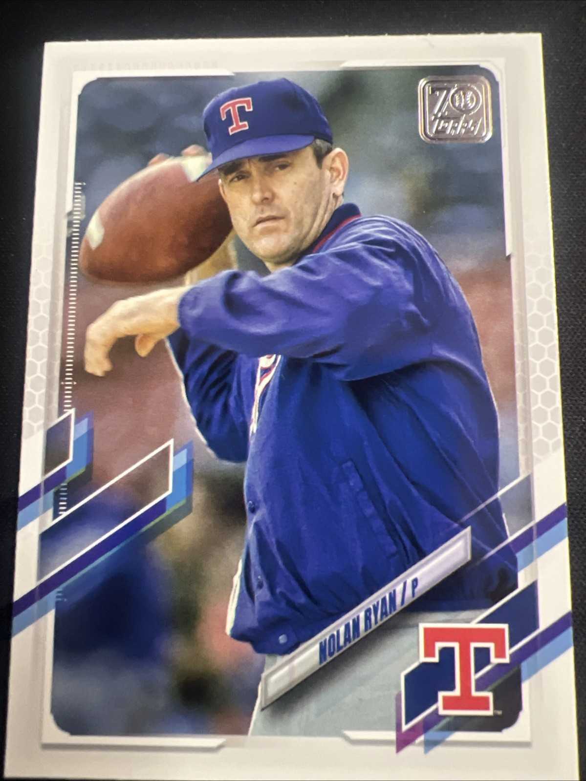 Nolan Ryan 2021 Topps Legend SP Image Variation Texas Rangers #567