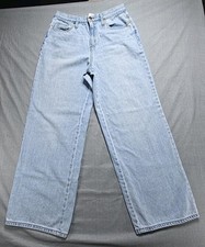 Universal Thread Relaxed Wide Leg Women's Size 6/28S, Denim Jeans, In Good Condi