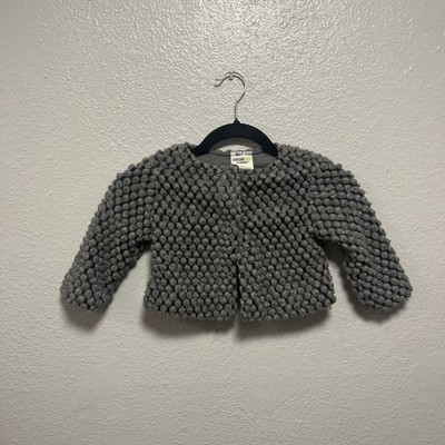 Genuine Kid s by OshKosh Long Sleeve Grey Two Button Up Sweater Size 3T Toddler