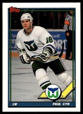 1991-92 Topps Paul Cyr Hartford Whalers #10