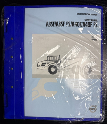VOLVO VOE OEM A35F/A35FFS/A40F/A40FFS TROUBLESHOOT ELECTRICAL MANUAL NEW 3/5