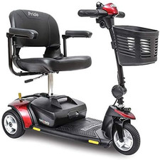 MOBILITY SCOOTER GO-GO ELITE SCOOTER 3 WHEEL W/CHARGER, 12Ah BATTERIES FLAT FR