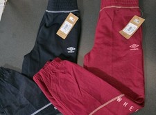 2 NWT Umbro Girls Pants Jogger Warm Up Sport Soccer M 10/12 Pull On Active