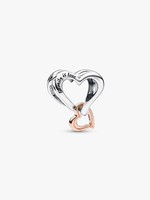 Pandora Charm AnhäNger Bead Sterlingsilber Bicolor Unendlichkeits Herz 782642C00