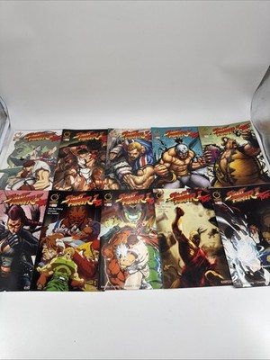Street Fighter ii 2 Turbo 1a/b 2B 3B 4B 5b 7a 9A 9b 10a Lot Of 10 Udon Comics