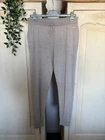Sweaty Betty Size M Beige Alpine Joggers Merino Wool Glitter Stripe Tapered Leg