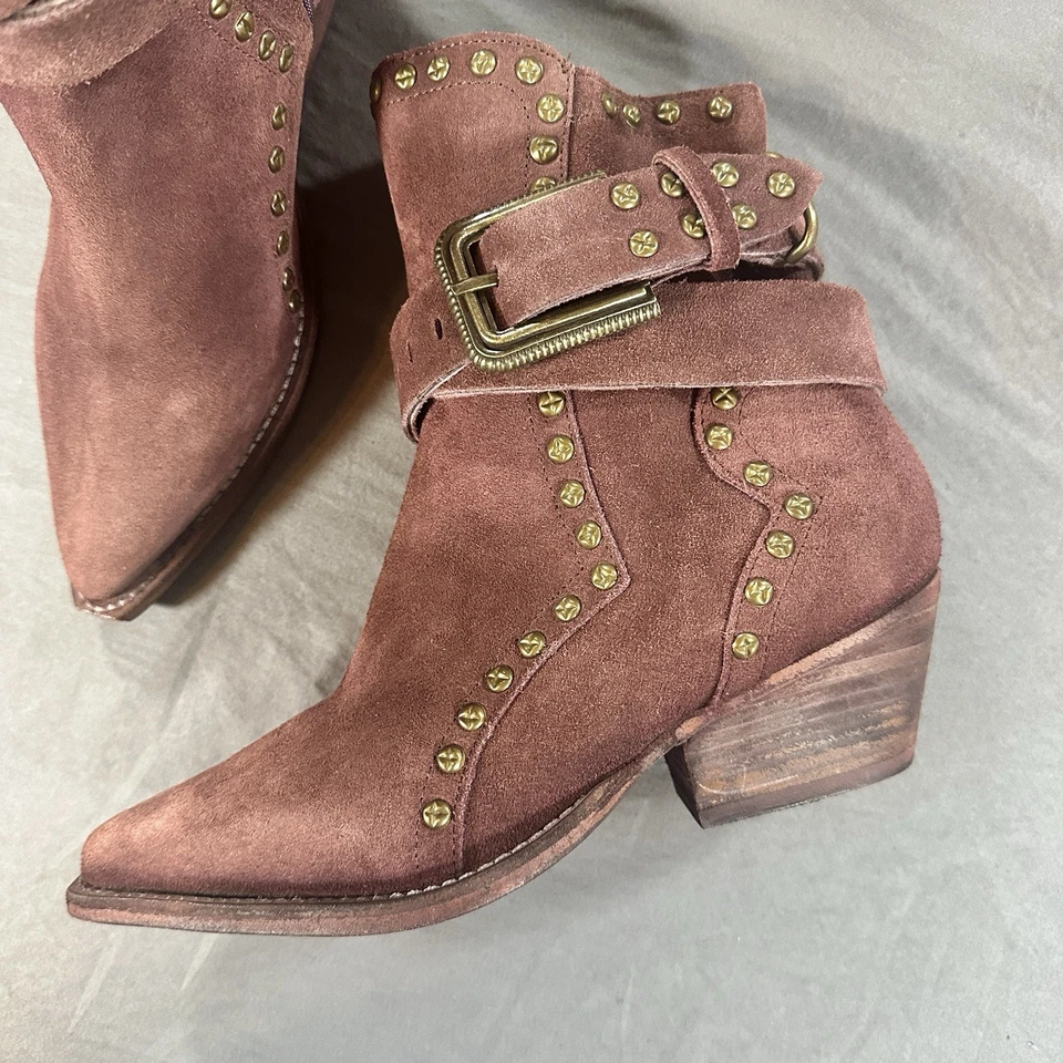 Nuevo Botín de Gamuza para Mujer 6 Free People Punta Western Boho Festival Foto 4 de 4